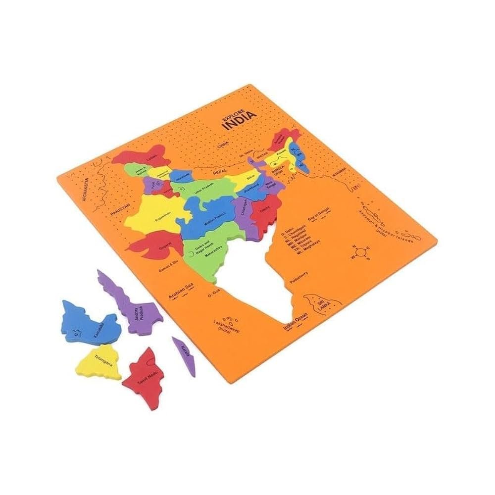 India Map EVA Foam Puzzle – Educational Toy